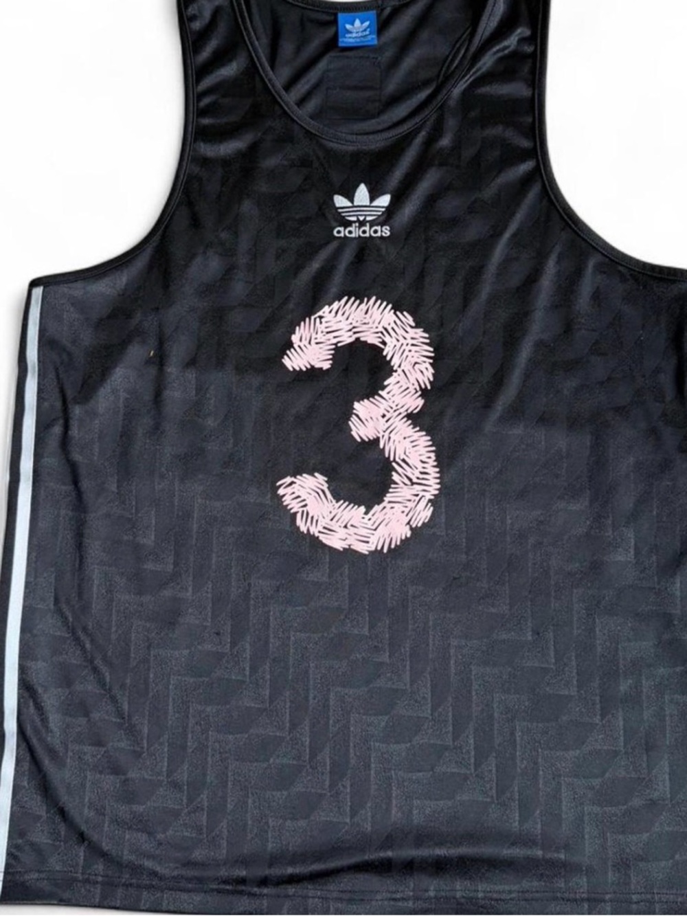 RARE Adidas Originals 2016 Spain Soccer Jersey Long Tank Pink Scribble 3 READ